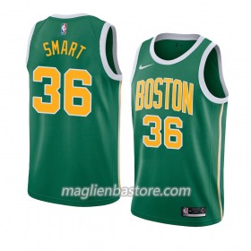 Maglia NBA Boston Celtics Marcus Smart 36 2018-19 Nike Verde Swingman - Uomo